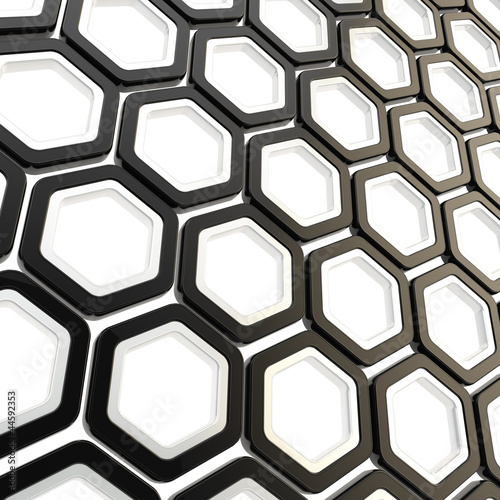 Glossy hexagon segments as ...