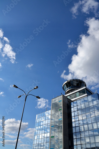 Air traffic control tower in Prague photo