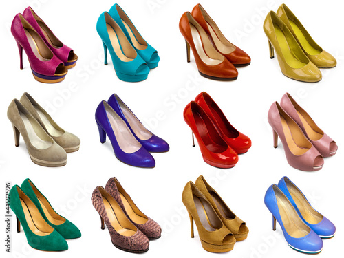 Multicolored female shoes-2