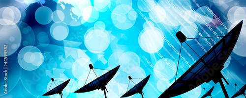 Satellite dish transmission data