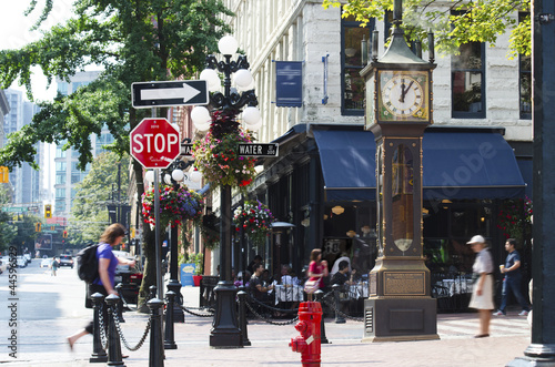 Gastown steam clock in Vancouver photo