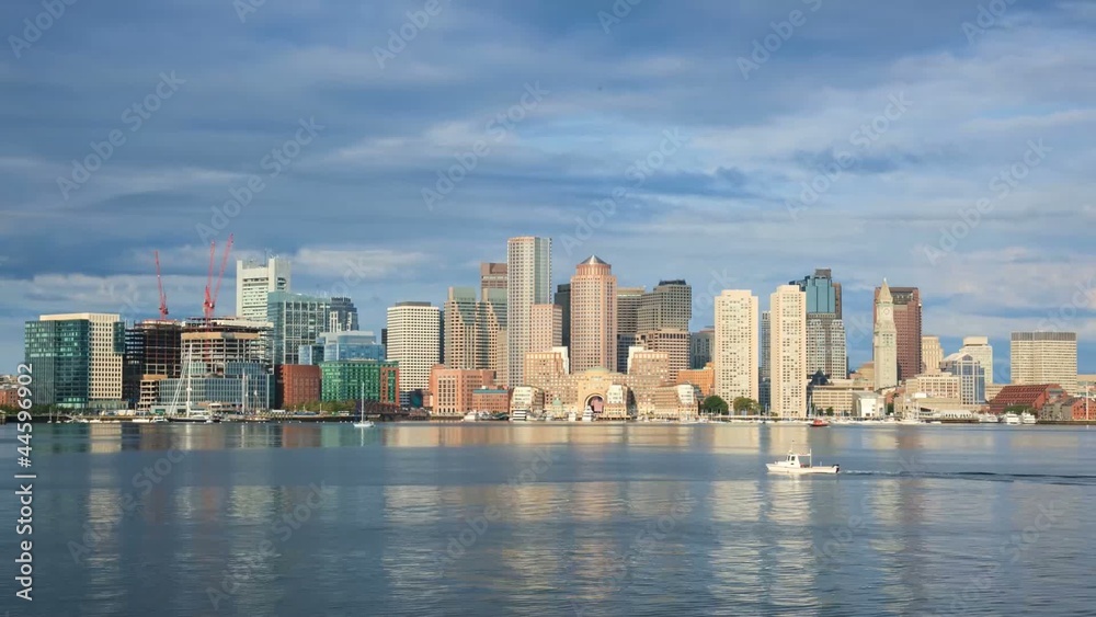 Timelapse of Boston Skyline in Massachusetts - USA Timelapse of Boston Skyline in Massachusetts - USA