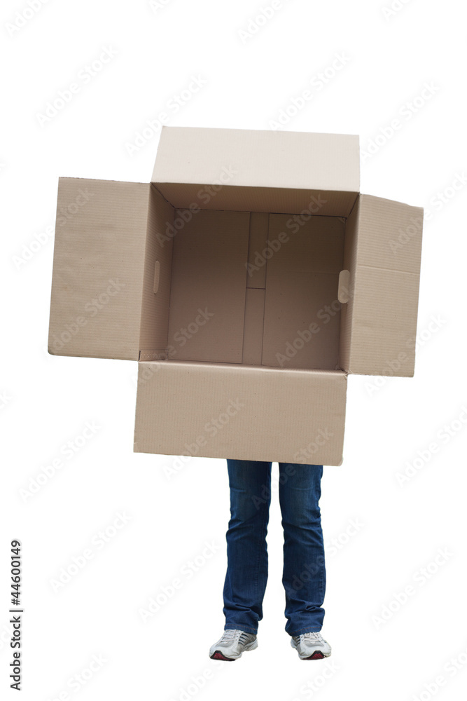 Box in hands. Box in hands.