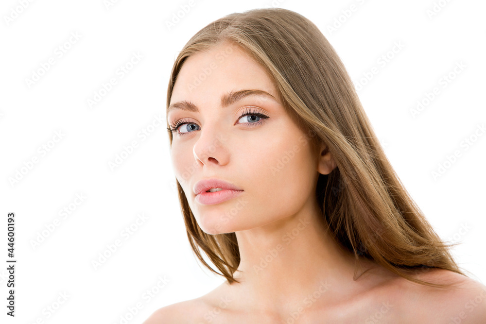 Woman with long hair Woman with long hair