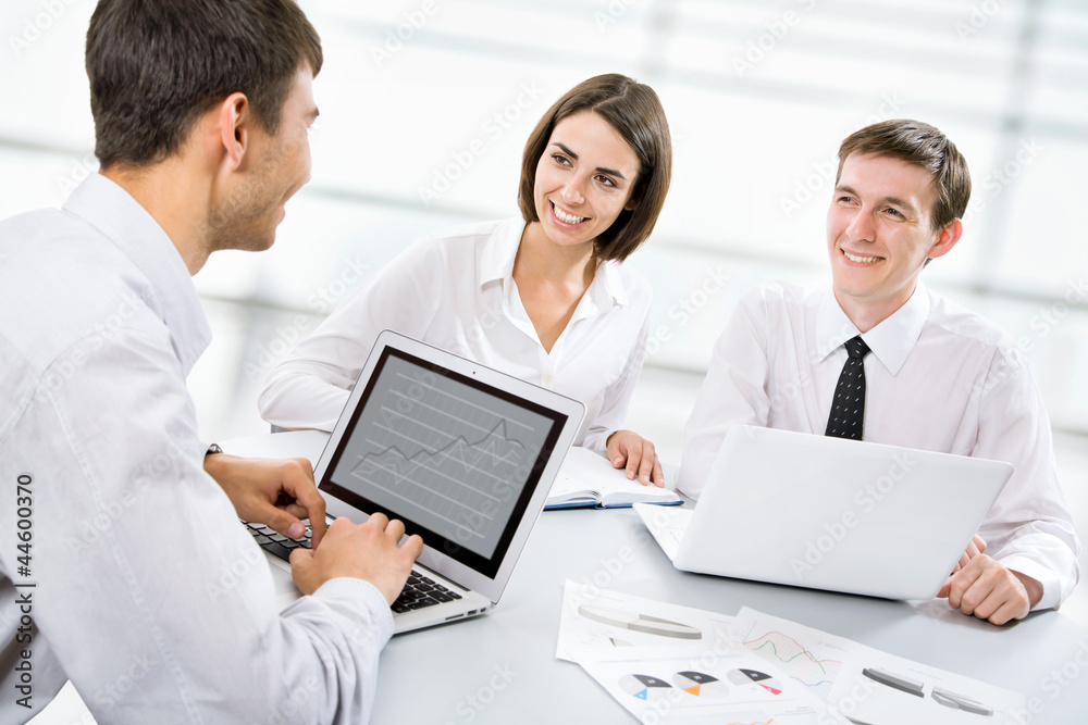 Young business people. Teamwork. Young business people. Teamwork.