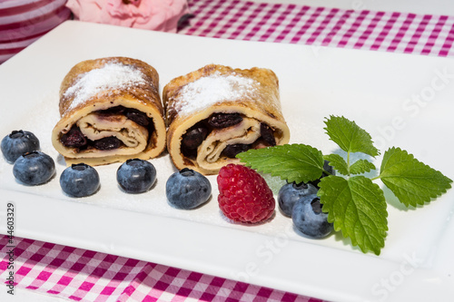 Blaubeer Pfannenkuchen photo