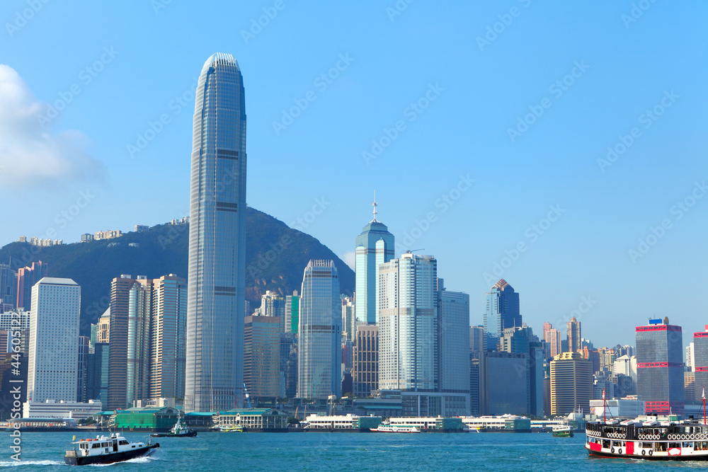 Naklejka premium Hong Kong harbour