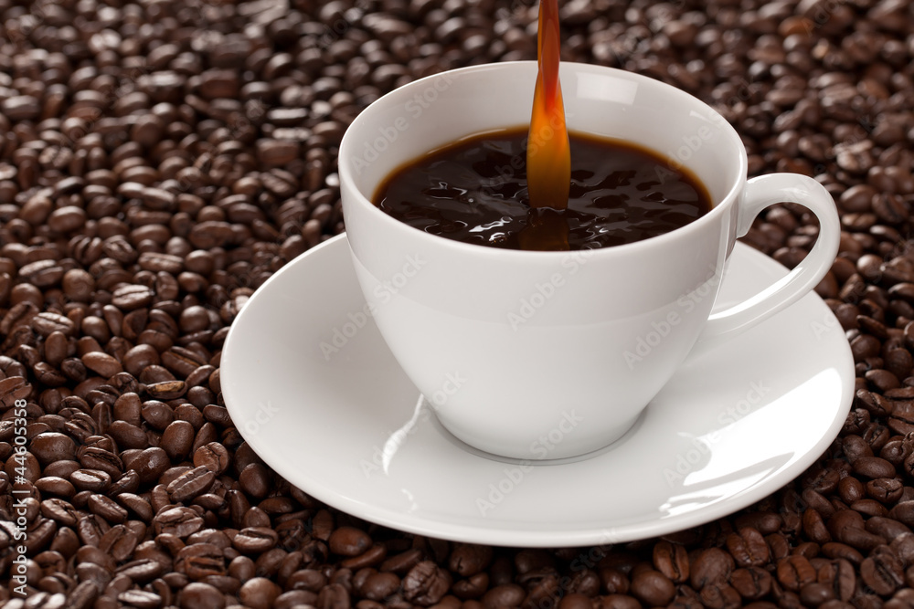 Fototapeta premium Frischer Kaffee