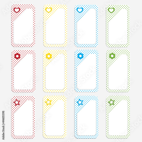 set of prise stickers