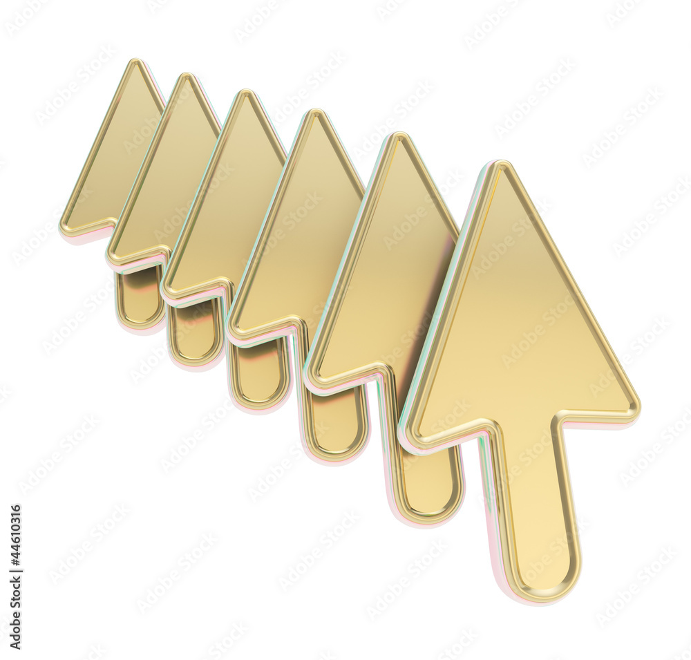 Multiple mouse cursor pointers isolated Multiple mouse cursor pointers isolated