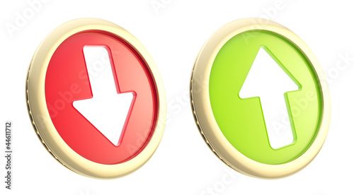 Up and down arrows as coin ...