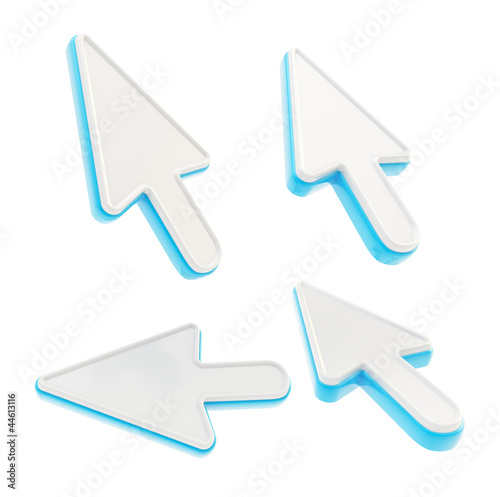 Set of four mouse cursor po...
