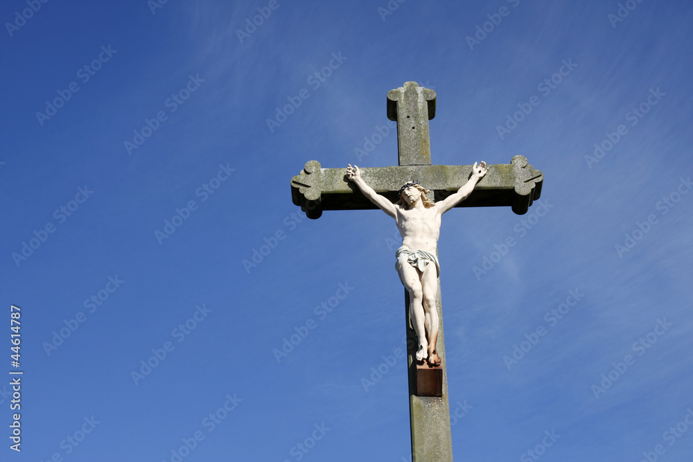 Jesus Christ crucifixion sculpture