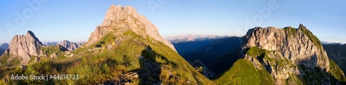 morning view from Karnische Alpen or Alpi Carniche