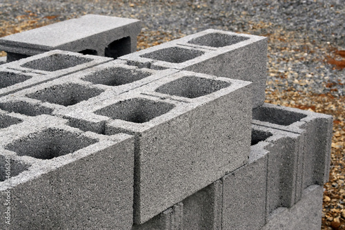 concrete blocks photo