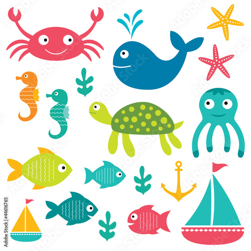 Sea life elements