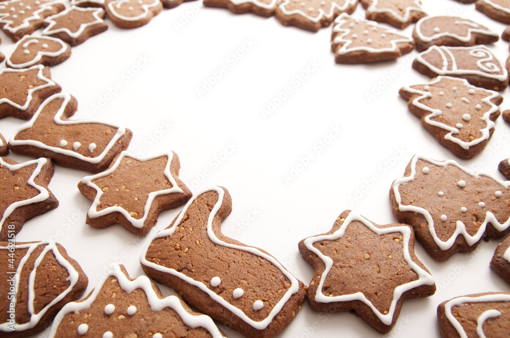 Different Shapes of Gingerbread Cookies