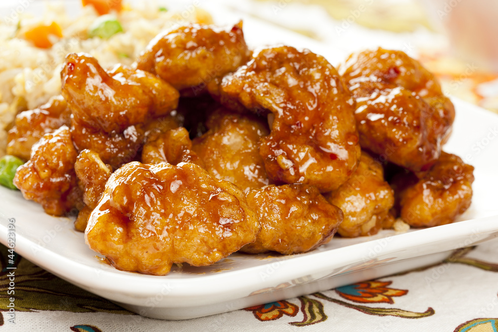 Homemade Orange Chicken with Rice Homemade Orange Chicken with Rice
