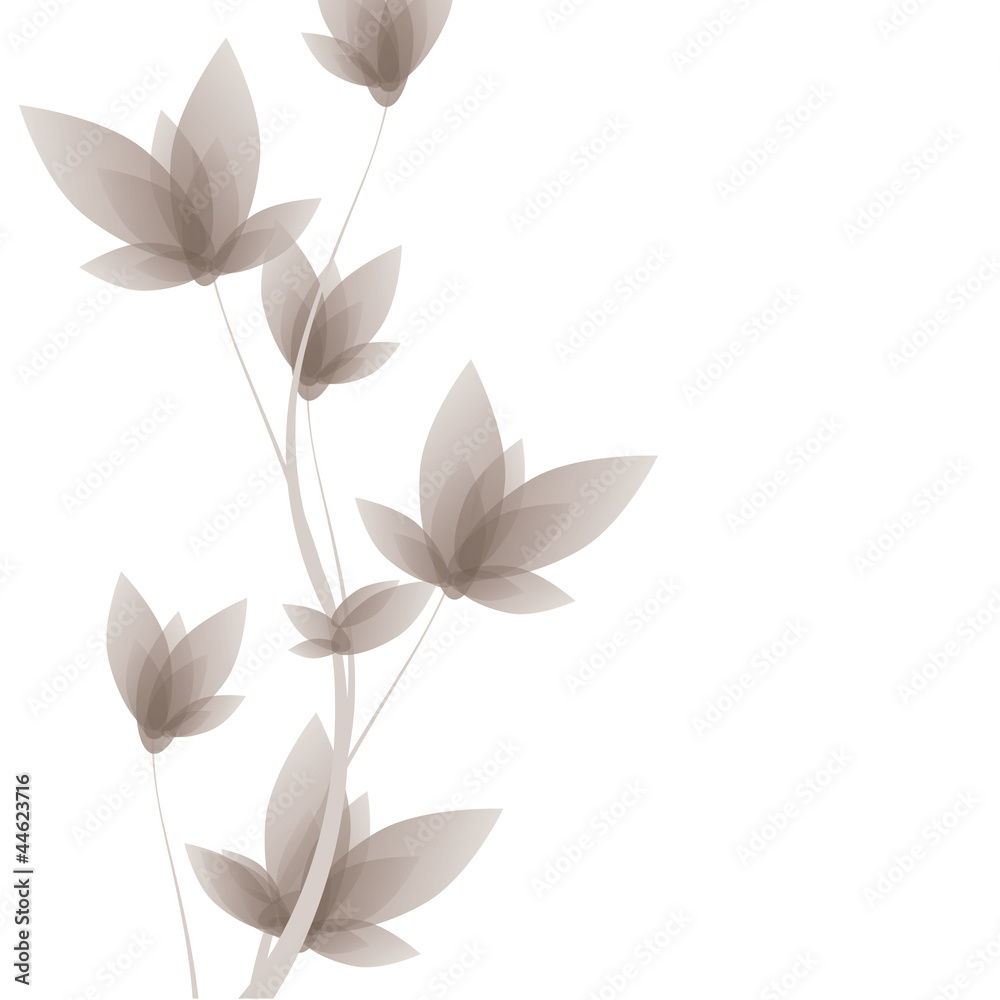 Vector floral design element