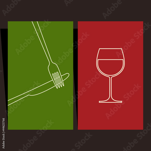 Wine list and menu design