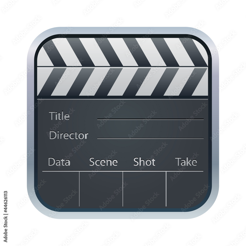 Obraz premium clapper board icon