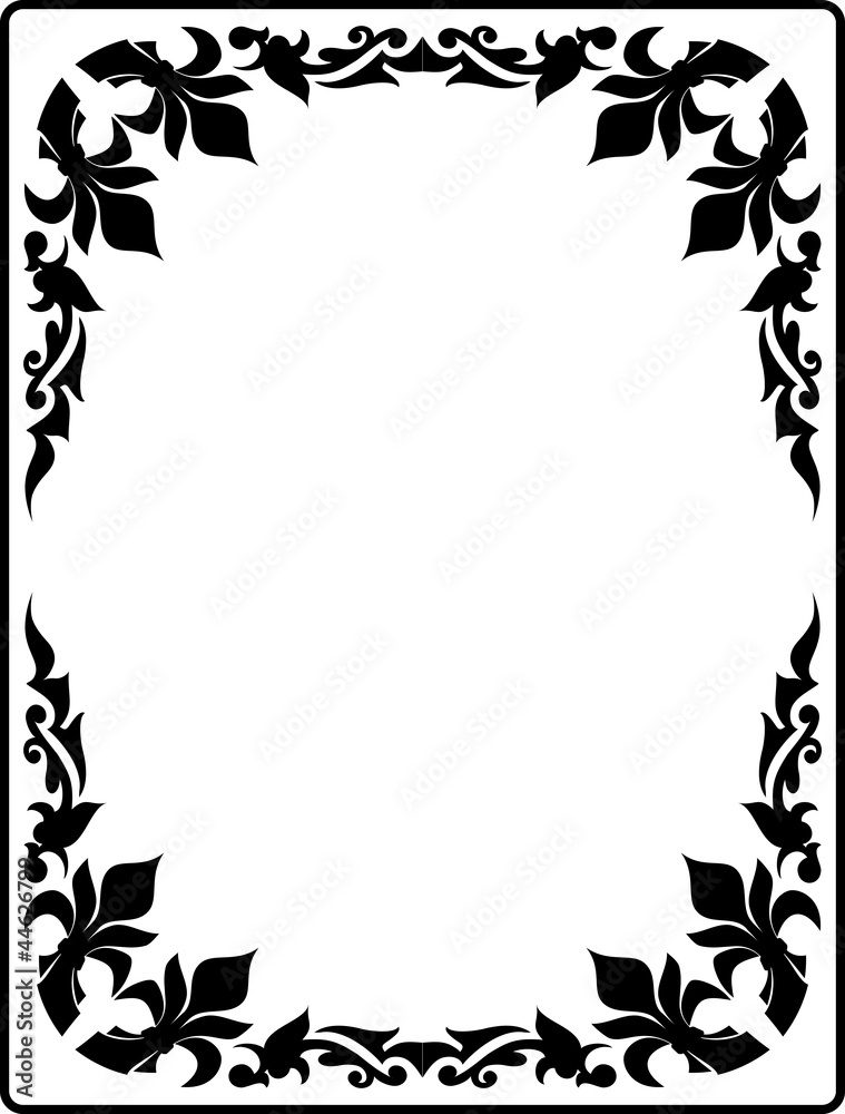 Elegant decorative frame. Elegant decorative frame.