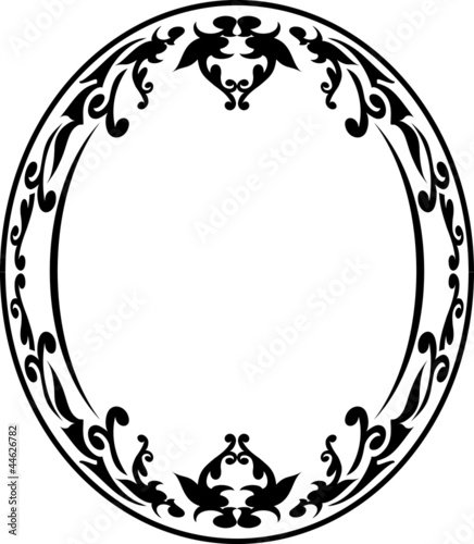 Elegant oval frame