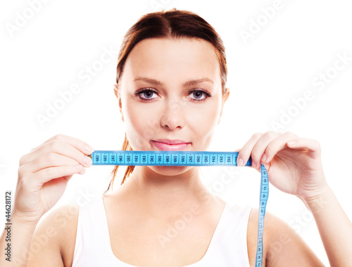 woman with measuring tape