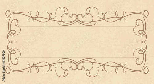 Elegant vintage frame