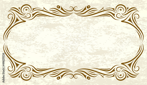 Decorative vintage frame.