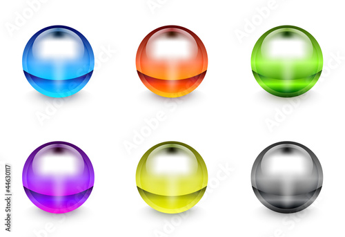 Vector plastic gel round buttons
