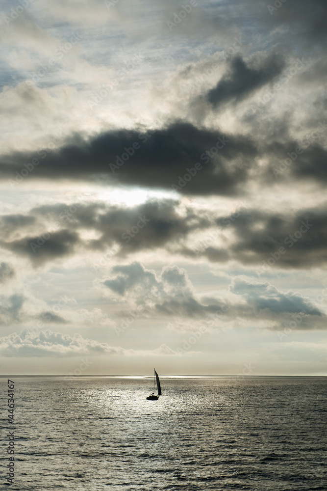 Sailing at the sea