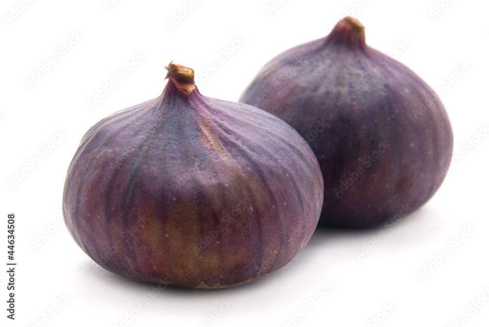 Fototapeta premium Two Figs on White Background