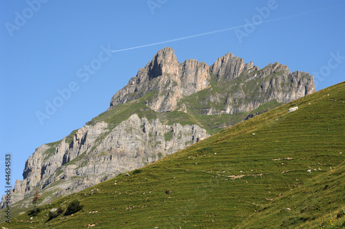 La montagna di Hanen ad Engelberg nelle alpi svizzere