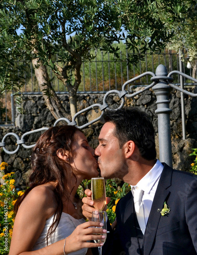 Toast to the bride and groom photo