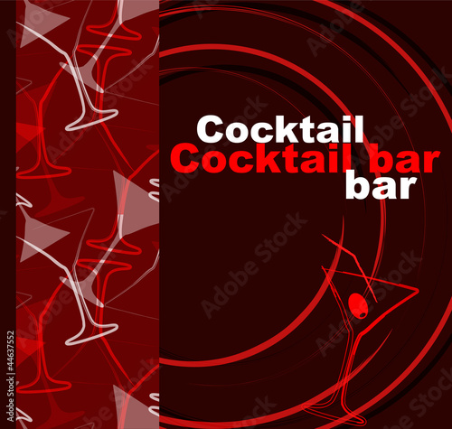 Template of a cocktail bar