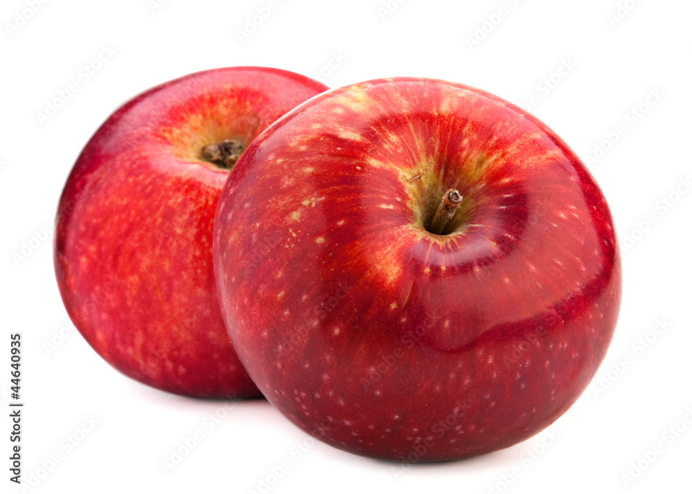 Two red apple