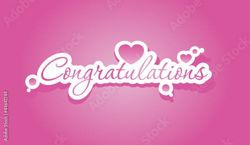 Congratulations lettering