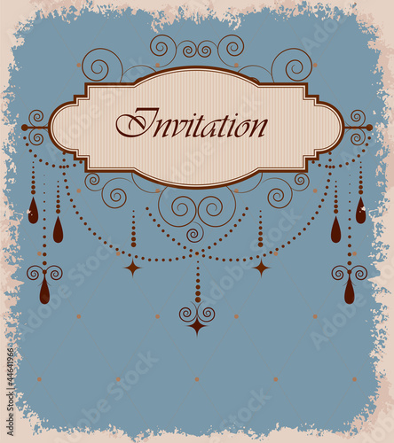 Vintage invitation card