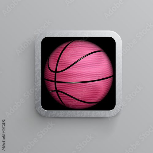 basketball goal black web icon