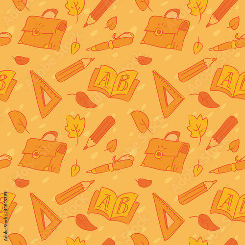 School seamless pattern, vector illustration