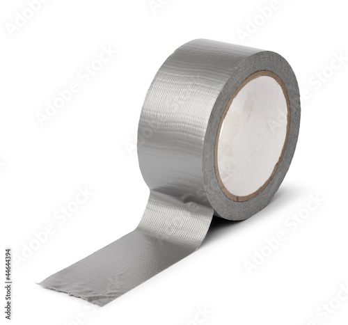 Duct tape roll isolated photo