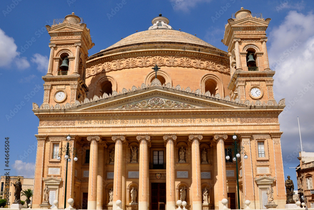 Malte,Mosta,église sainte marie et son dôme gigantesque