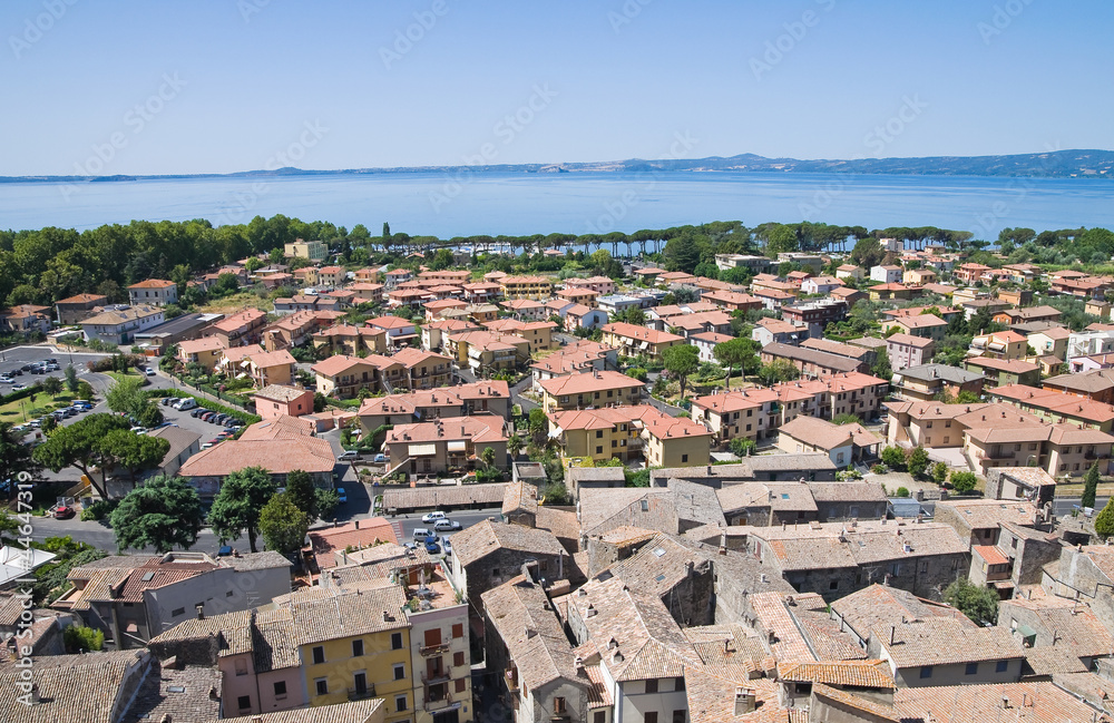 Panoramic view of Bolsena. Lazio. Italy.