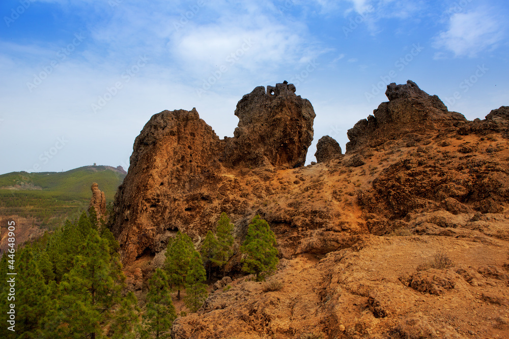 Gran canaria Tejeda Roques view from Nublo Gran canaria Tejeda Roques view from Nublo