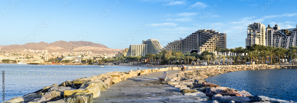 View on Eilat -famous resort and recreational city in Israel