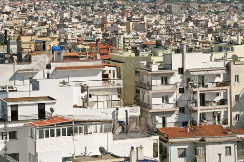 Densely populated area of Thessaloniki - Greece © kanvag