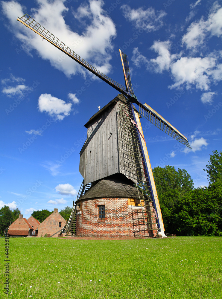 Wind mill during sunny day Wind mill during sunny day