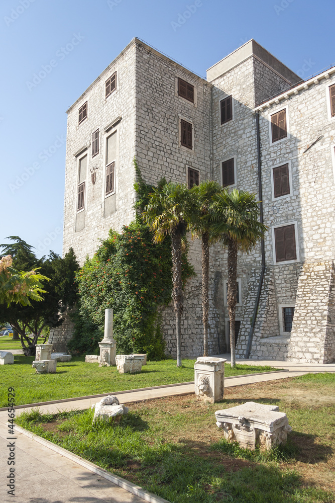 Ancient building known as Rector's palace in Sibenik, Croatia