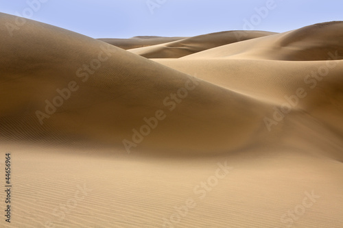 Desert dunes sand in Maspalomas Gran Canaria